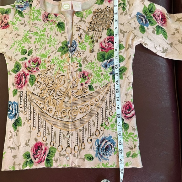 Parfait Floral Print Cardigan - Size Large - Picture 8 of 10